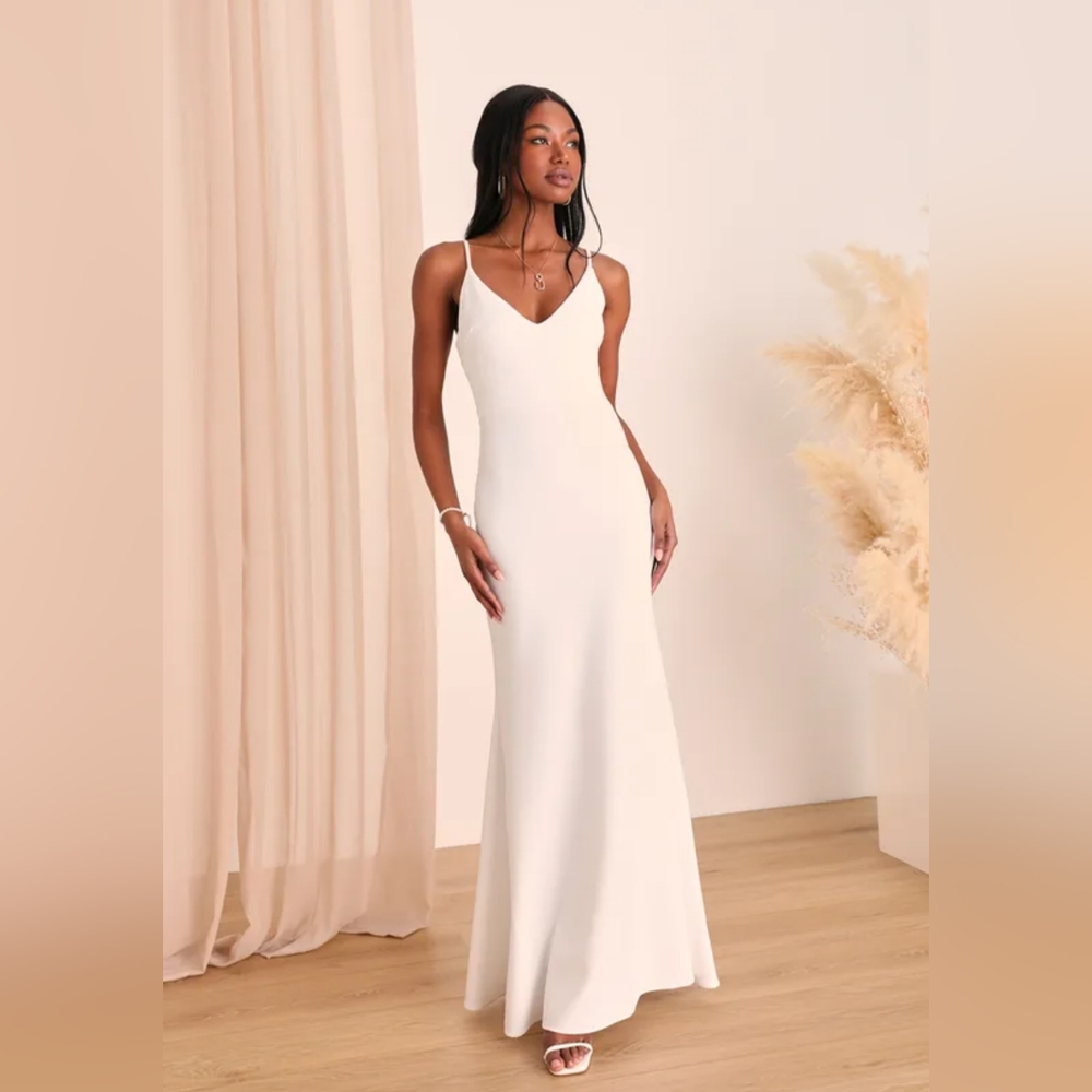 NWOT Lulu's White Maxi Dress Size 1X=16/18